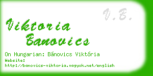 viktoria banovics business card